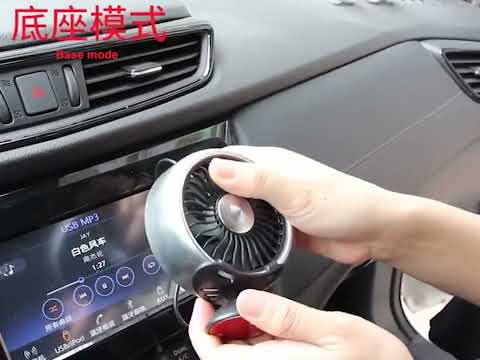 F102 Vehicle Dashboard Multi-function USB Colorful Lights Fan(Black) - YouTube Video