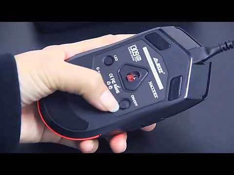 Ajazz I309Pro 1600 DPI 8 Keys Dual Mode Gaming Wireless Bluetooth Mouse(Black) - YouTube Video