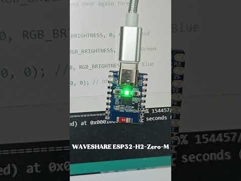 WAVESHARE ESP32-H2-Zero Mini Development Board Support Bluetooth / Zigbee / Thread Wireless Communication - YouTube Video