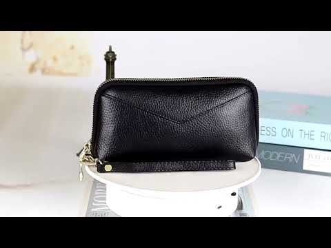 2-Folding Square Genuine Leather Handbag(Black) - YouTube Video