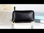 2-Folding Square Genuine Leather Handbag(Black) - YouTube Video
