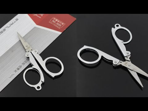 Travel Portable Mini Folding Scissors - YouTube Video