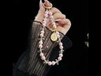 Dainty Alloy Tag Pearl Beaded Phone Chain(Pink) - YouTube Video