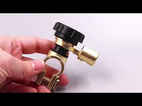 Car Battery Selector Isolator Disconnect Rotary Switch Cut (Black) - YouTube Video