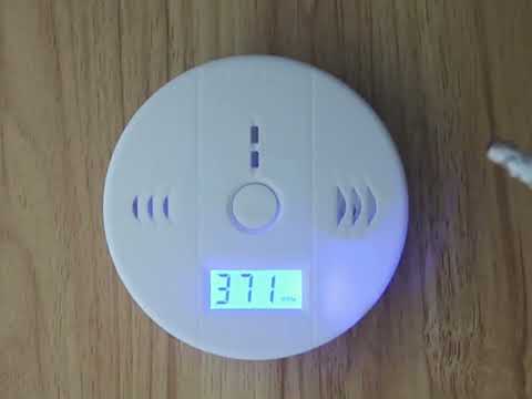 Gas Carbon Monoxide Detector Sensor Unit LCD CO Safety Alarm Tester(White) - YouTube Video