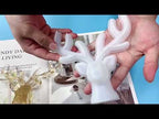 D617 DIY Drop Mold Deer Antler Ornament Silicon Mold(Large+Small+Wooden Bracket) - YouTube Video