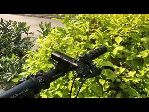 Mountain Bike Road Cycling Headlight Bike Torch Flashlight - YouTube Video