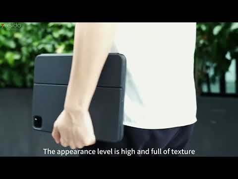 For iPad Pro 11 2022 / Air 10.9 2022 Yesido Dual-sided Clip Magnetic Keyboard Leather Case(Black) - YouTube Video