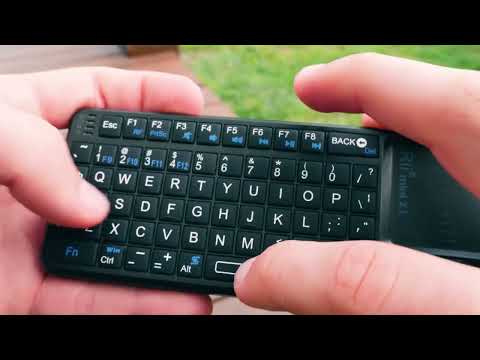 Rii X1 2.4G Mini Classic Wireless Keyboard Keypad And Mouse All-In-One Kit(Black) - YouTube Video