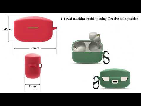 For Sony WF-1000XM4 Wireless Earphone Silicone Protective Case(White) - YouTube Video