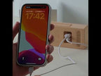LED Digital Alarm Clock with Bottom Ambient Light Desk Clock with Temperature DST Dual Alarm(5533A Wood Grain) - YouTube Video