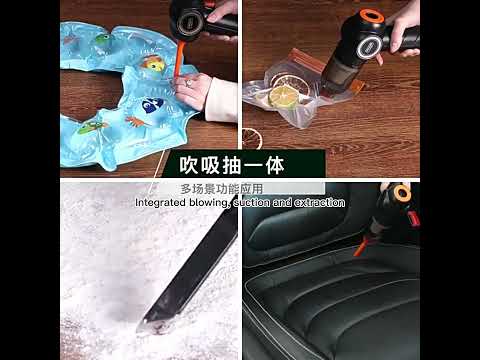 Q18 Car Strong Suction Wireless Handheld Vacuum Cleaner(Black) - YouTube Video