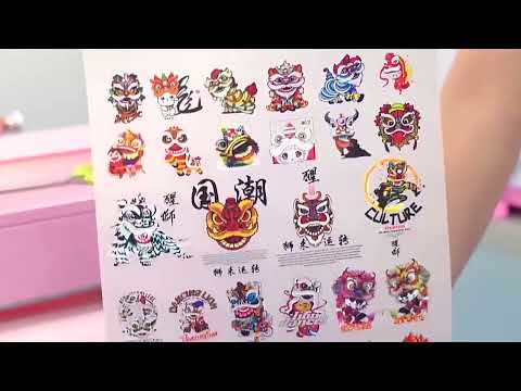 FCOLOR A3 Roll-Fed DTF Printer Compact DIY Pattern Printing White Ink Heat Transfer Printer EU Plug - YouTube Video