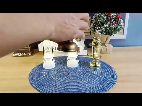 Retro LED Electronic Portable Lights Christmas Decoration Night Lights, Style: Candle (Bronze) - YouTube Video