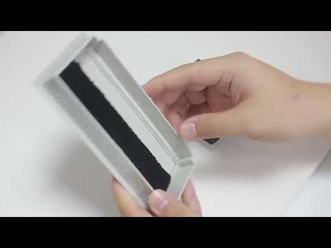 ABS Table Rectangle Wire Hole Cover Outlet Port With Brush PC Desk Cable Organizer, Size: 80x80mm Black - YouTube Video