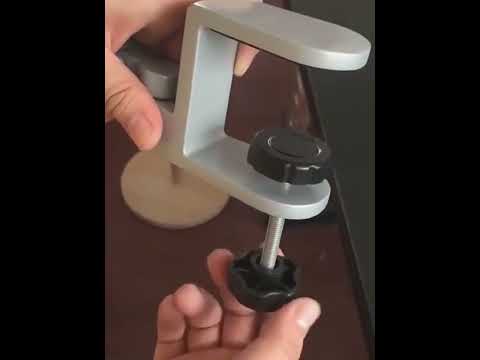 Aluminum Alloy Computer Desk Wrist Brace Arm Bracket, Color: Liftable Gray - YouTube Video