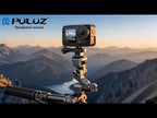 PULUZ Panoramic & Action Cameras Professional 3-Way Gimbal Motorcycles Bicycles Handlebar Aluminium Alloy Mount (Grey) - YouTube Video