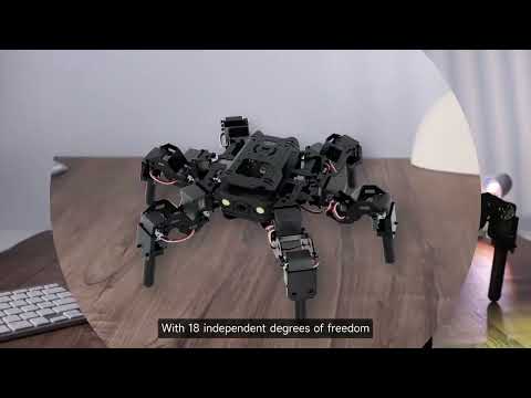 WAVESHARE Self-Balancing Controlled Bionic Hexapod Robot ESP32 Open Source(HexArth) - YouTube Video