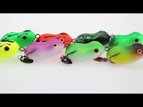 PROBEROS FR039 Mini Thunderfrog Lure Simulation Soft Bait Blackfish Fishing Lure, Size: 7g/4.5cm(Color A) - YouTube Video