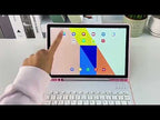 For iPad Air 11 2024 Backlit Colorful Bluetooth Keyboard Protective Leather Case(Dark Night Green) - YouTube Video
