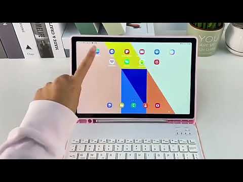 For iPad Air 11 2024 Backlit Colorful Bluetooth Keyboard Protective Leather Case(Dark Night Green) - YouTube Video