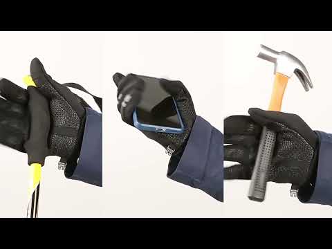 Kyncilor Velvet Warm Cycling Gloves Reflective Touch Screen Ski Water-repellent Elastic Gloves, Size: S(Black) - YouTube Video