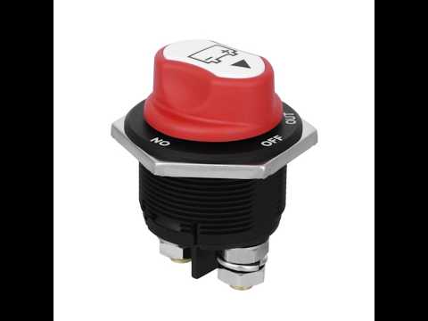 On/Off Car Battery Switch Car Battery Master Switch MAX DC 32V 200A CONT 300A INT Use for Cars / Off-road Vehicle / Truck - YouTube Video