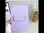 For iPad Air 11 2026 / 2025 / 2024 Leather-Textured PU Shockproof Tablet Case with Holder(Black) - YouTube Video