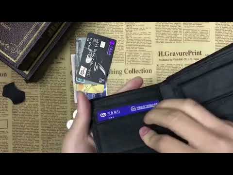 Genuine Leather Wallet Fashion Short Bifold Men Wallet Casual Soild Men Wallets With Coin Pocket Purses Male Wallets(Black) - YouTube Video