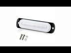 DC12V-24V / 18W Car Truck Emergency Strobe Flash Warning Light 6LEDs Ultra-thin Side Lights(White + Red) - YouTube Video