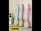 2 PCS Back Massage Bath Brush Nylon Brush Head Long Handle Bath Rubbing Brush(Pink) - YouTube Video