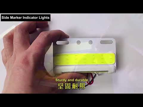 10 PCS ZS-7009 DC24V Waterproof Car / Truck Side Marker Indicator Lights Bulb Lamp(Blue Light) - YouTube Video