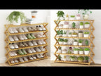 6-Layer Balcony Living Room Collapsible Solid Wood Flower Stand Potted Planting Shelves, Length: 100cm - YouTube Video
