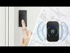 C302B One to One Home Wireless Doorbell Temperature Digital Display Remote Control Elderly Pager, US Plug(Black) - YouTube Video