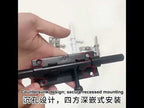 304 Stainless Steel Slide Bolt Latch, Heavy-Duty Barrel Bolt Door Lock, Length:4 inch(Silver) - YouTube Video