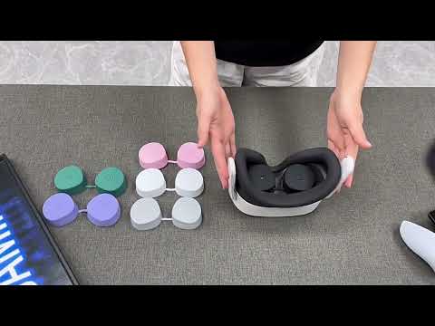 For Meta Quest 3S / Quest 2 VR Lens TPU Protective Cover(Black) - YouTube Video