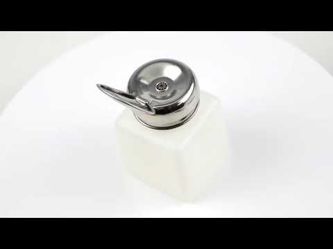 200ml Push Down Alcohol and Liquid Container Bottle(White) - YouTube Video