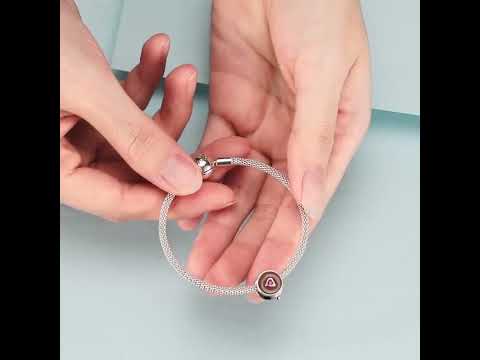925 Sterling Silver Coffee Cup Beaded DIY Bracelet Accessories - YouTube Video