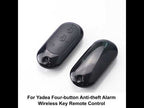 315MHz Copy Code 2pcs For Yadea Four-button Anti-theft Alarm Wireless Key Remote Control - YouTube Video
