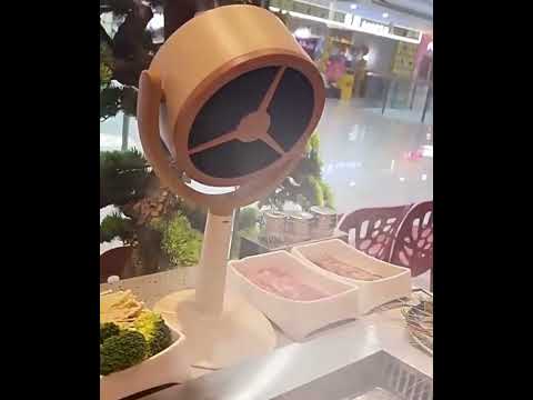 Charging Small Desktop Range Hood Mini Portable Desktop Range Hood - YouTube Video