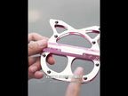 WEST BIKING Triple-Bearing Aluminum Folding Bicycle Pedals(Bubble Gum Pink) - YouTube Video