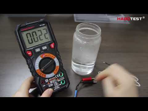 HABOTEST HT118C Handheld High-precision Manual Digital Multimeter - YouTube Video