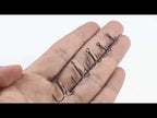 HENGJIA 20 PCS Classic Black High Carbon Steel Fishing Three-jaw Treble Hooks - YouTube Video