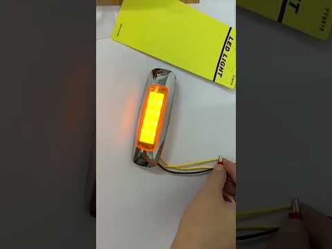 2 PCS 12/24V 8 LEDs Explosion Lightning Plating Edge Light Side Tail Light(Red) - YouTube Video