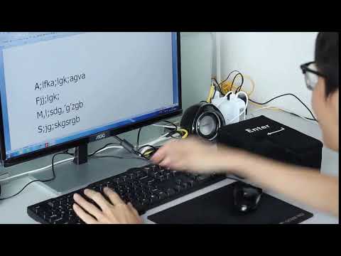 Big Enter Button USB Computer Desktop Pillow Creative Vent Enter Key Hand Pillow(Black) - YouTube Video