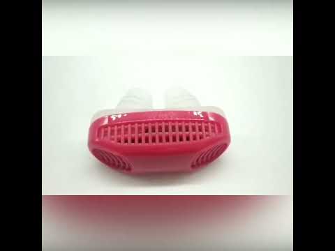 2 in 1 ABS Silicone Anti Snoring Air Purifier (Blue) - YouTube Video
