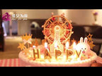 Ferris Wheel Bear Music Box Rotating Music Box Gift Decoration(Pink) - YouTube Video