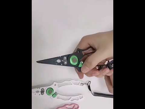 Lure Fishing Pliers Hook Remover PE Line Cutter(White) - YouTube Video