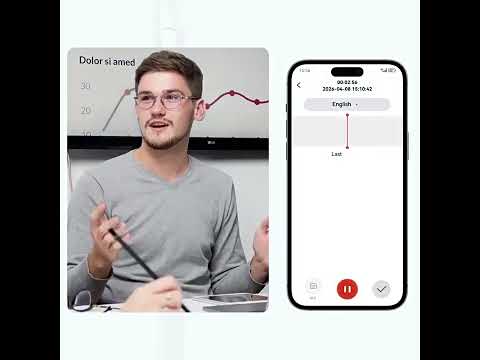 K3A Work Badge ID Holder AI Voice Recorder Support AIREC-APP, Memory:4GB(White) - YouTube Video