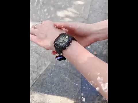 SYNOKE 9619C Nylon Canvas Strap Three-Ring Buckle Vintage Electronic Luminous Watch(Green) - YouTube Video